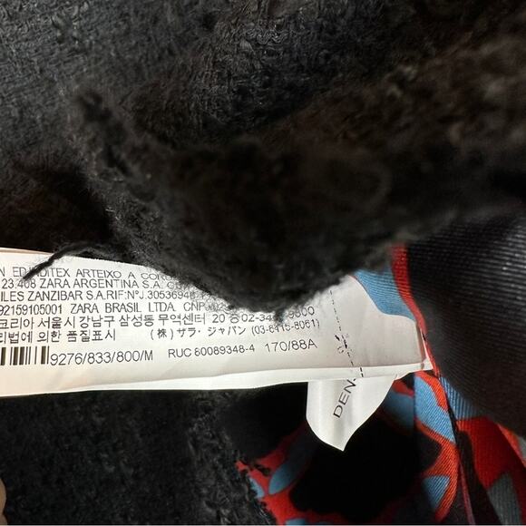 Zara Black Textured Tweed Structured Lined Blazer. Blogger fave.🔥 - Picture 13 of 13